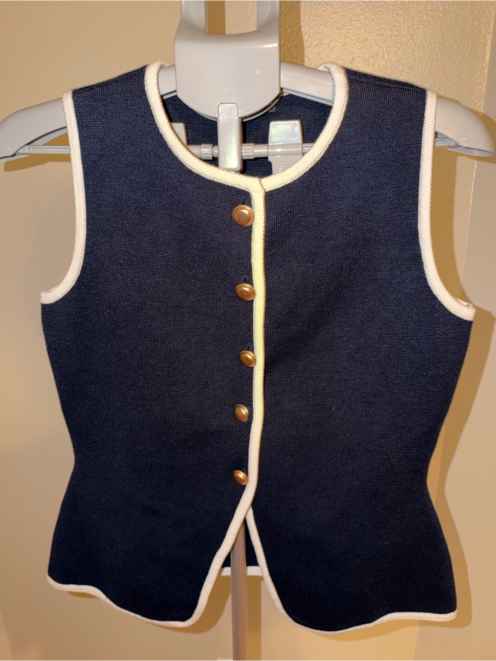 💙 Emerson Lang Navy Knit Sweater Vest